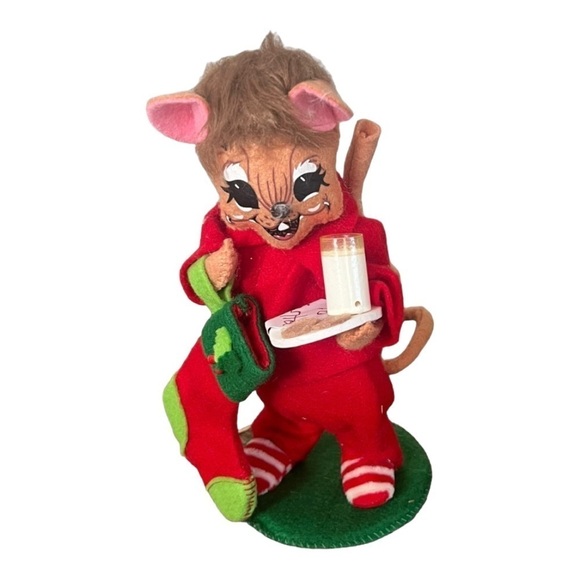 ANNALEE 2015 6” Milk & Cookies Mouse - Picture 1 of 4